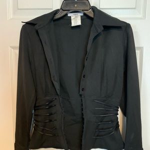 Designer black vertigo jacket